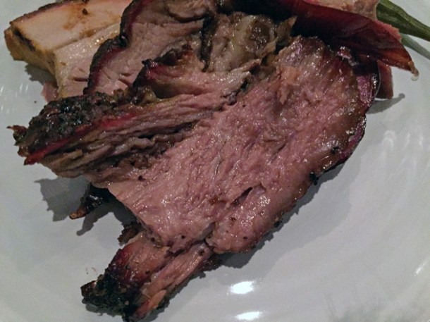 beef brisket at shotgun barbecue