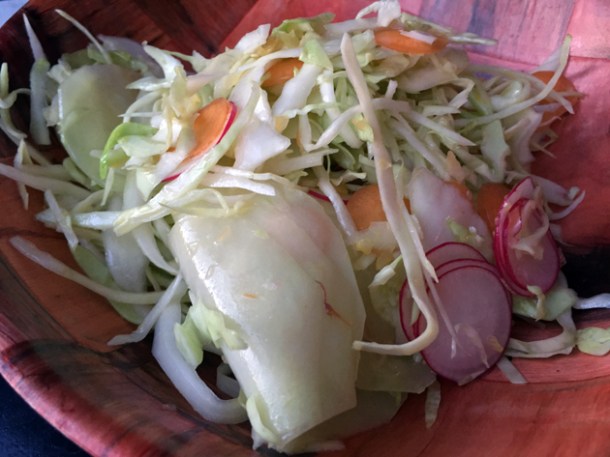 cabbage salad at black axe mangal