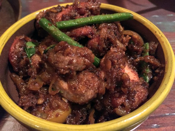 chicken heart chukka at hoppers