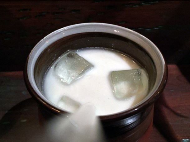 curry leaf buttermilk at hoppers