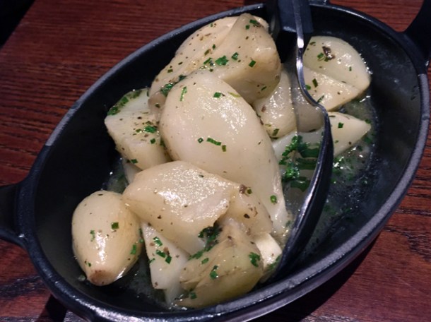 artichoke and truffle fricasse at the ninth