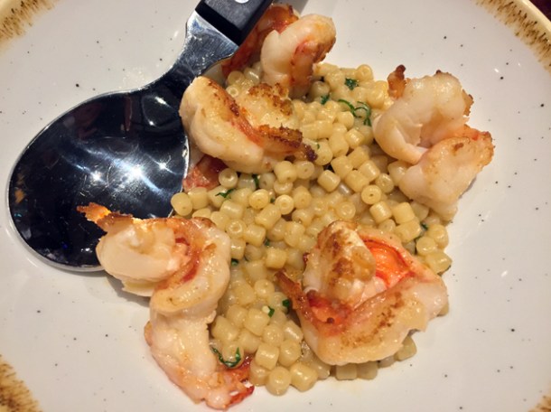 king prawn macaroni with ginger at the ninth