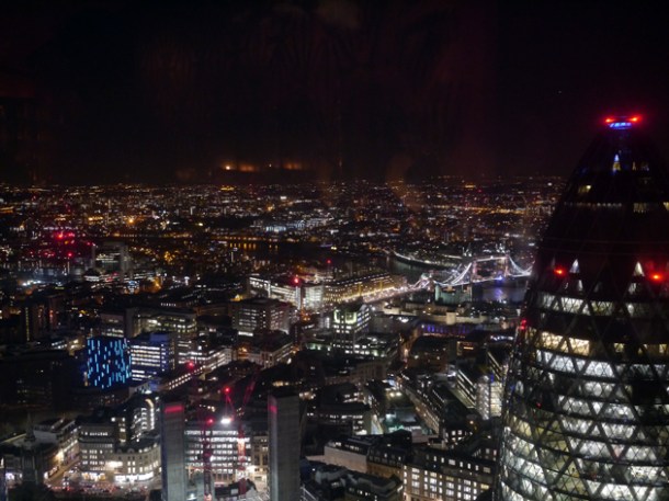 london view sushisamba heron tower