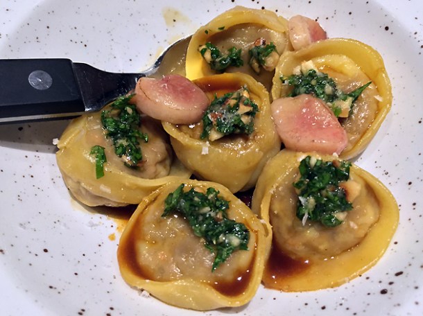 veal tortellini at the ninth