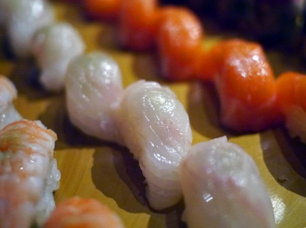 yellowtail nigiri at sushisamba london
