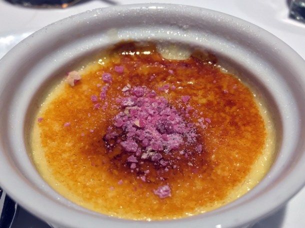 creme brulee at le bab