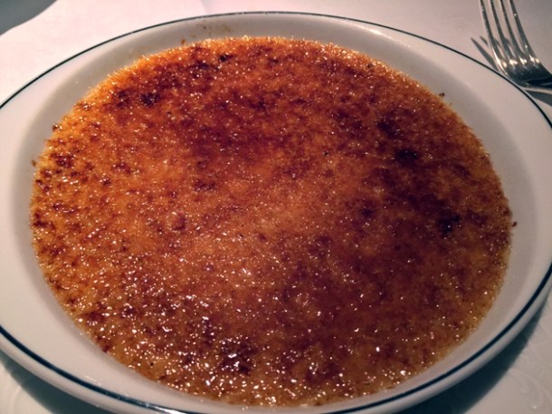 creme brulee at bellanger