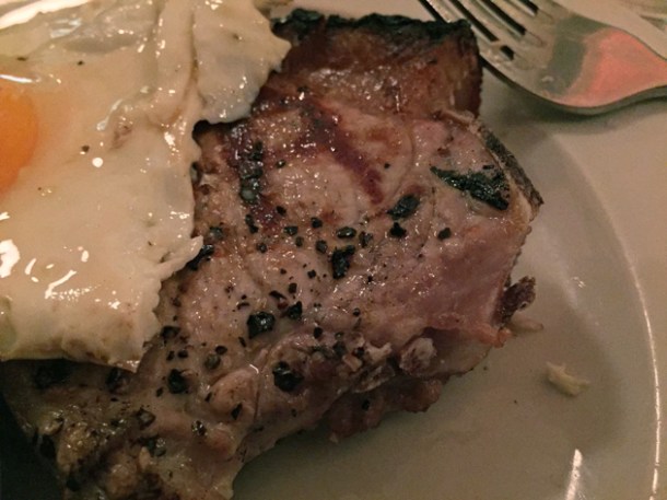 pork chop at hill and szrok pub