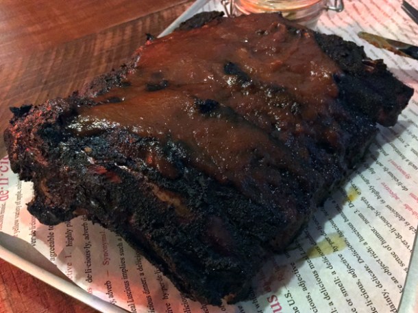 bark beef ribs at low slow and juke