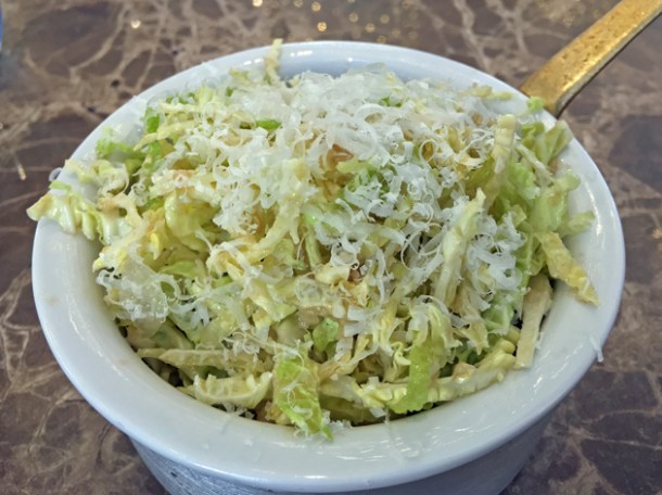 cabbage and parmesan at dickie fitz