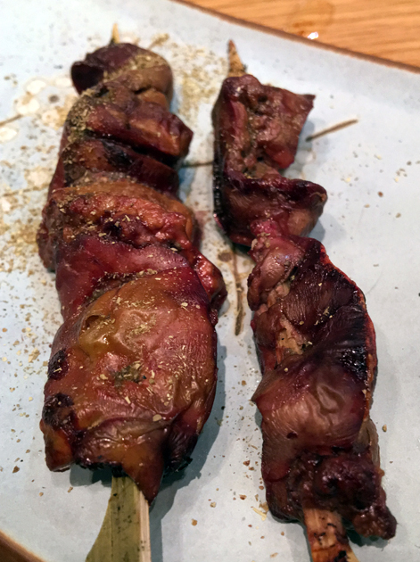 chicken liver yakitori at yumi izakaya