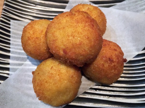 crab korokke at yumi izakaya
