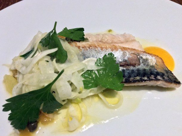 mackerel with fennel and lemon at osteria barbican