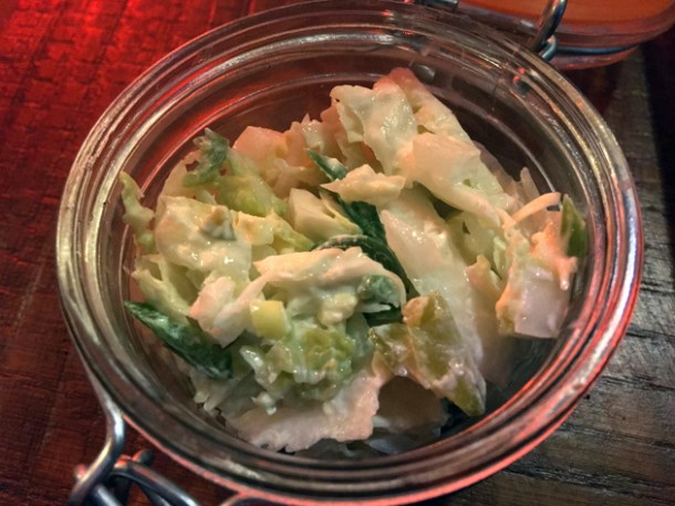 red cabbage coleslaw at low slow and juke