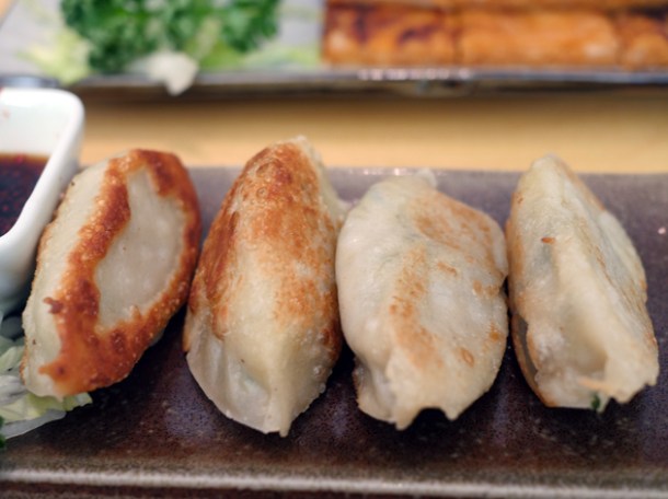 chive mandoo dumplings at bibimbap charlotte street