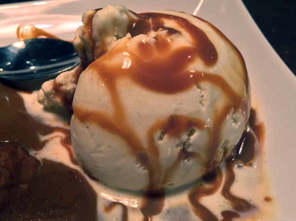 salted caramel ice cream at habanera
