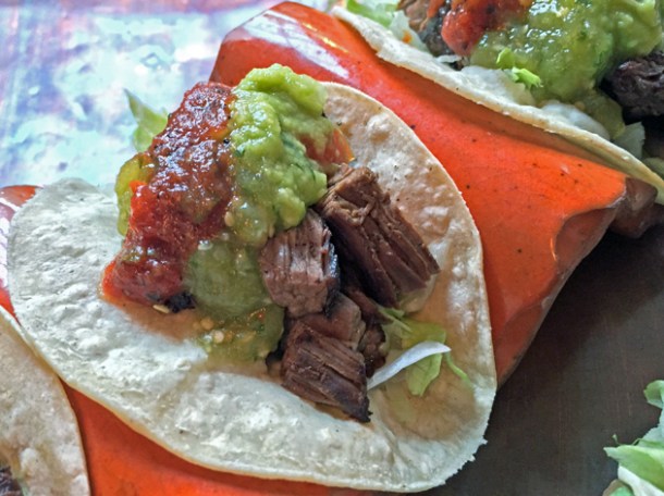 steak tacos at habanera