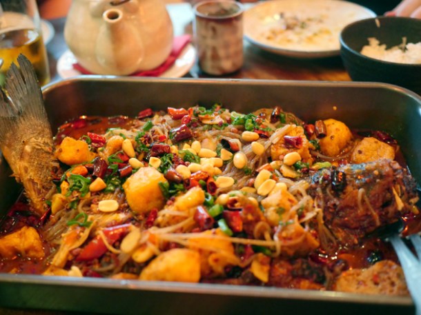griled fish at the sichuan
