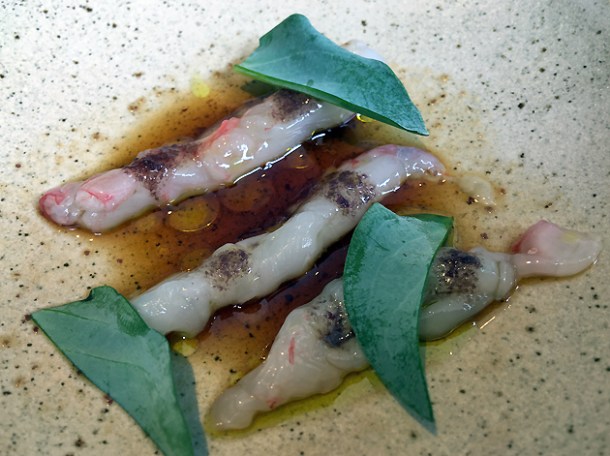 raw langoustines at bao tottenham court road