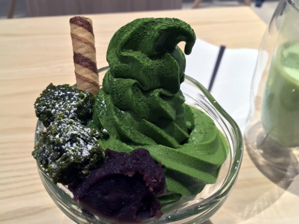 matcha sundae at tombo soho