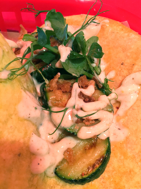 courgette tacos at killer tomato