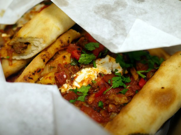 lamb and feta pide from pide oven