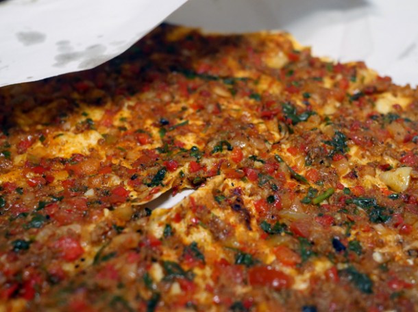 lamb lahmacun from pide oven charlotte street fitzrovia