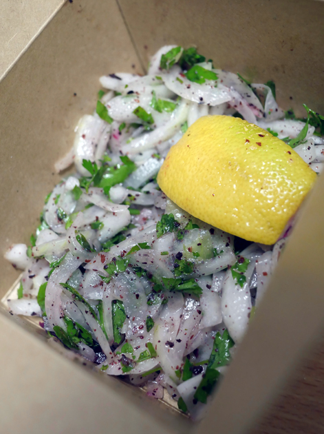 onion salad from pide oven fitzrovia