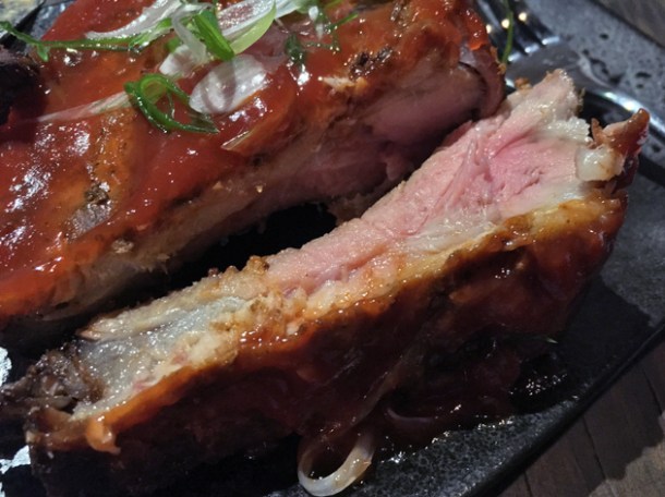 baby back rib meat at cattle and co