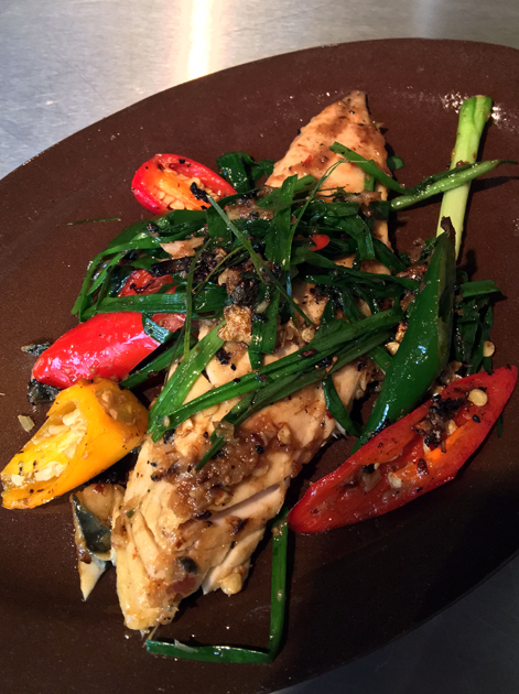 mackerel dry red curry at kiln