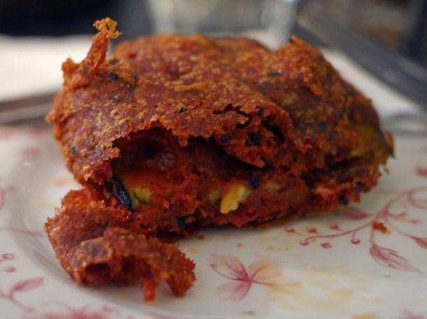 battered deep fried aubergine at calcutta street