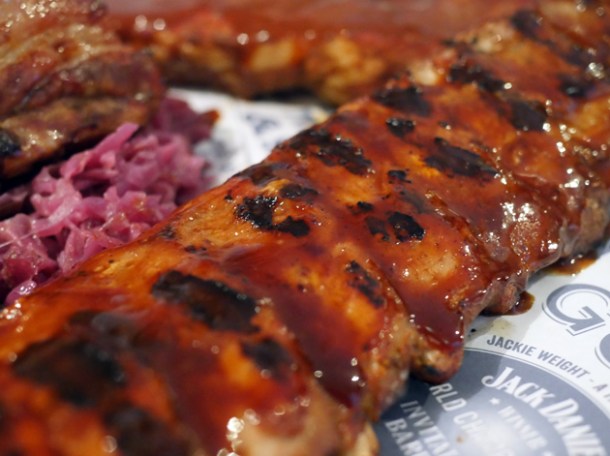 baby back ribs at blues smokehouse twickenham