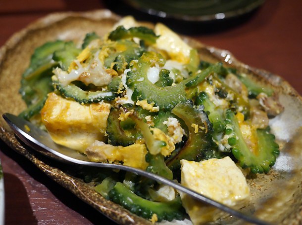 bitter gourd vegetables at little okinawa