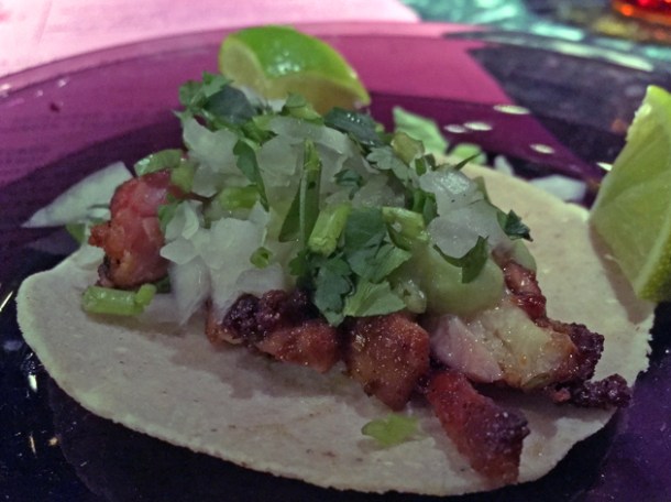 chicken tacos at el pastor