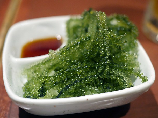 grape seaweed at little okinawa