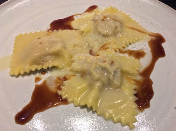 grouse ravioli at luca
