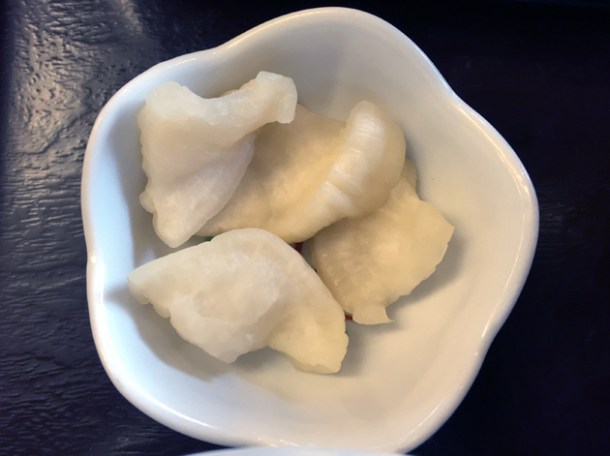 japanese pickles at sagatoufuine