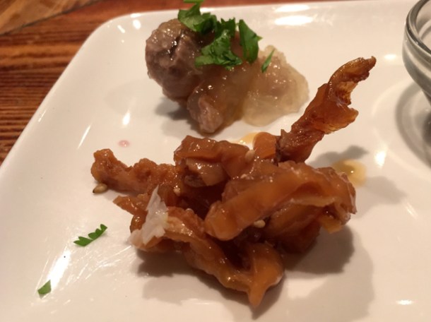 miso chicken skin at birdland