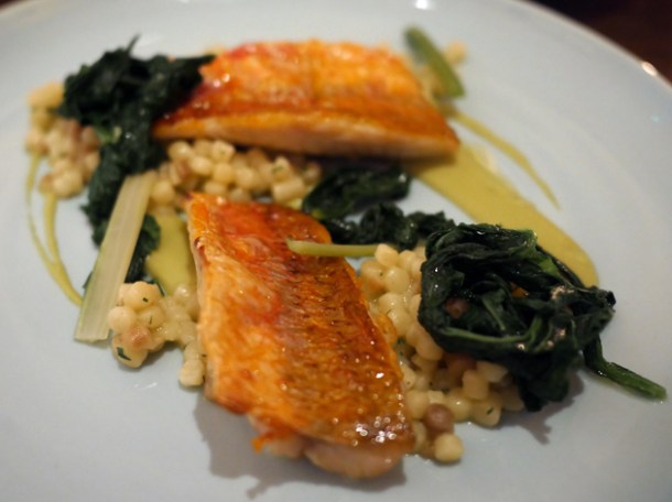 red mullet with fregola at luca