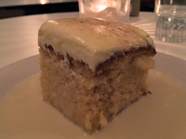tres leches cake at corazon