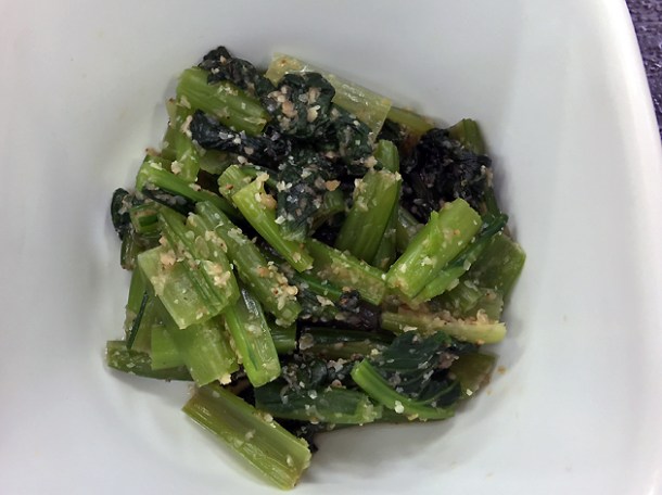 bitter greens at koguchi shizen-no-ie