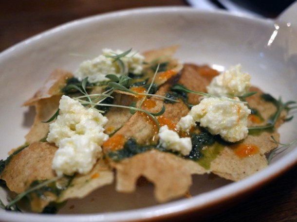 feta flatbread at little smoke