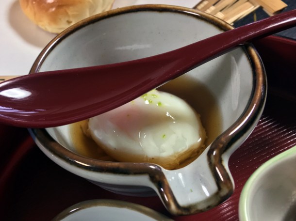 onsen egg at minshuku tsugizakura
