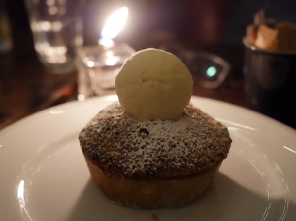 apple and raisin pie with cinnamon ice cream at holborn dining room