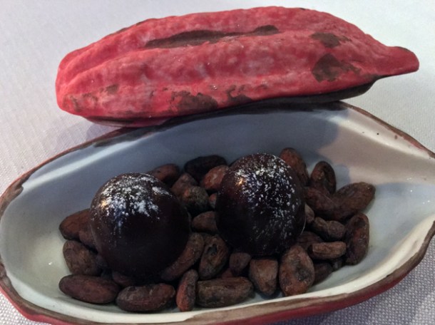chocolate petit fours at claude bosi bibendum chelsea
