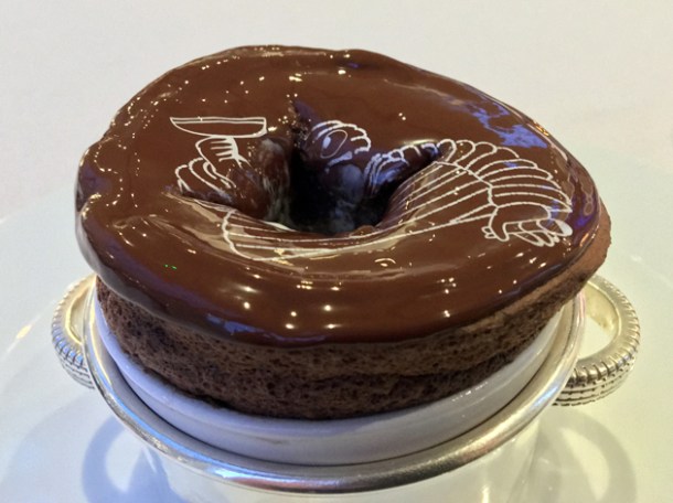 chocolate souffle at claude bosi bibendum