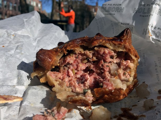 hot pork pie from the pie room at holborn dining room