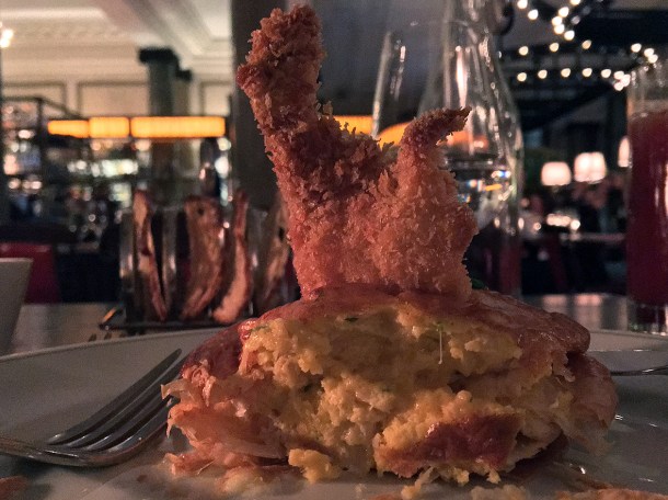 lobster thermidor tart at holborn dining room rosewood hotel london