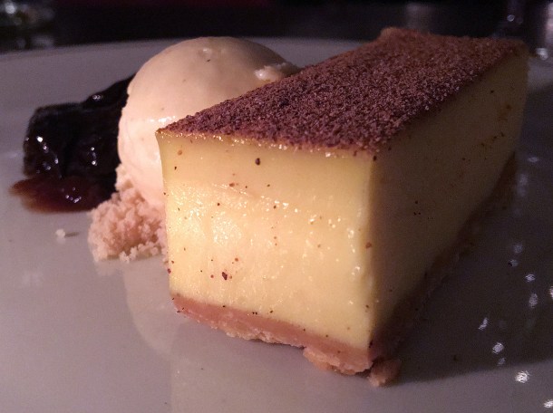 spiced custard tart at holborn dining room