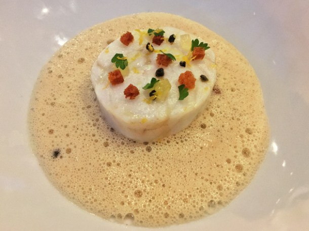 turbot grenobloise at claude bosi bibendum